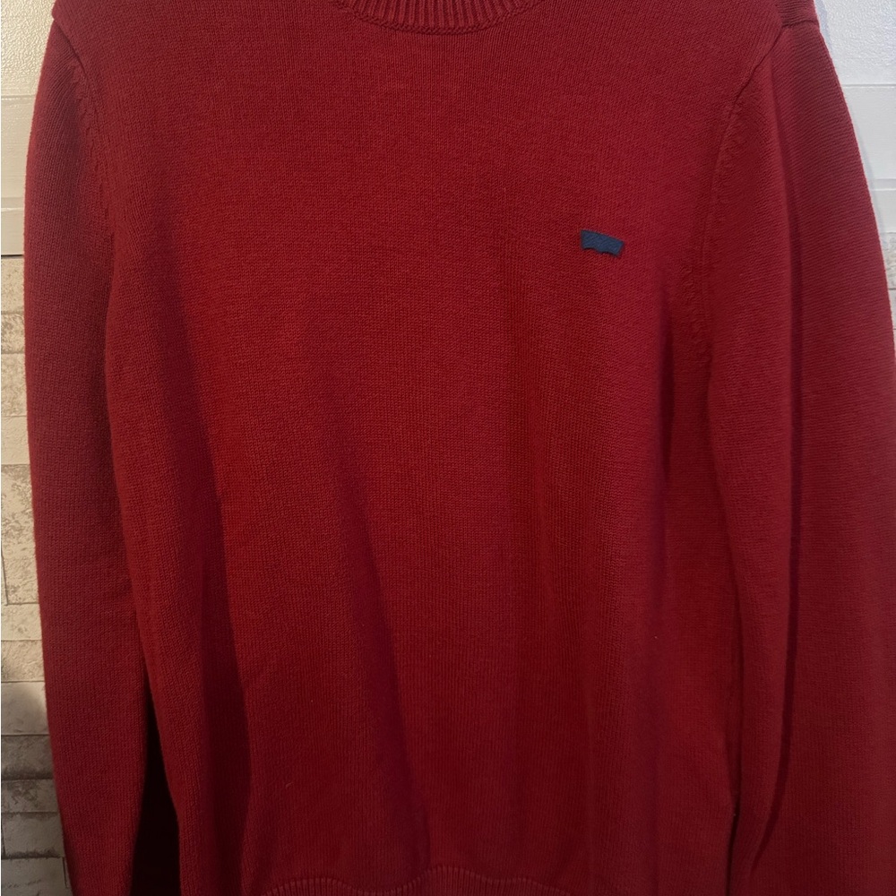 Levi's Rich Red Crewneck Sweater